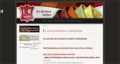 Desktop Screenshot of leatherexpress.hu
